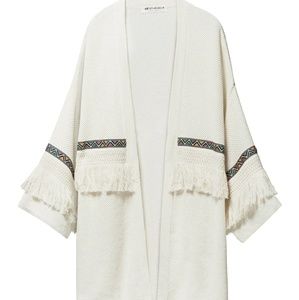 H&M Coachella knit boho cardigan with frindge